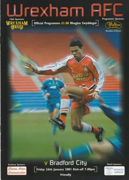 Wrexham v Bradford City 26-Jan-2001