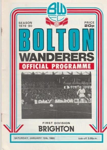 Bolton Wanderers v Brighton & Hove Albion  12-Jan-1980