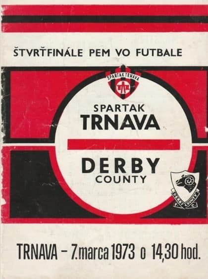 Spartak Trnava v Derby County  07-Mar-1973
