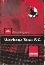 Warboys Town v Derby County  09-Aug-1996