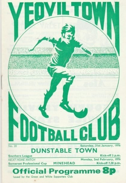 Yeovil Town v Dunstable Town  31-Jan-1976