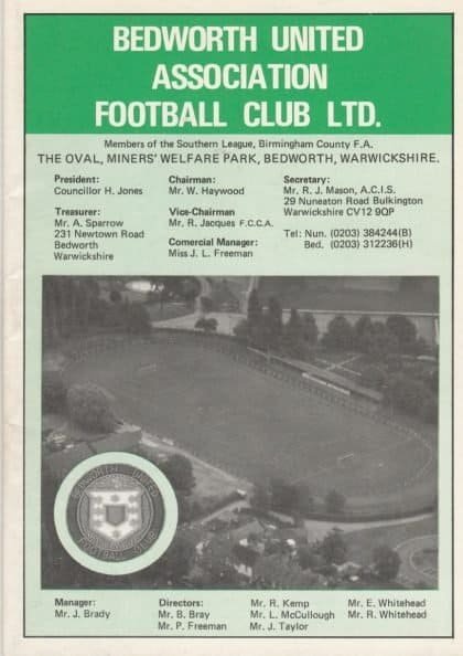 Bedworth United v Fulham 19-May-1982