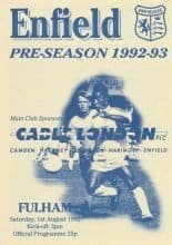 Enfield v Fulham 01-Aug-1992
