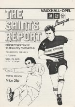 St Albans City v Fulham 07-Aug-1985
