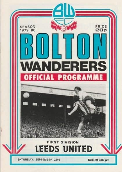 Bolton Wanderers v Leeds United  22-Sep-1979