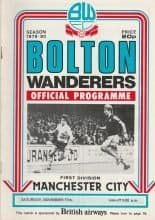 Bolton Wanderers v Manchester City 17-Nov-1979