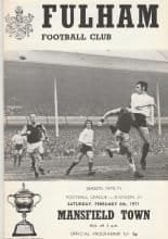 Fulham v Mansfield Town  06-Feb-1971