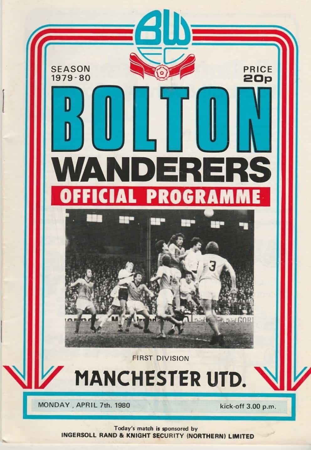 Bolton Wanderers v Manchester United 07-Apr-1980