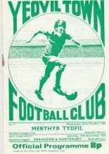 Yeovil Town v Merthyr Tydfil 22-Oct-1975