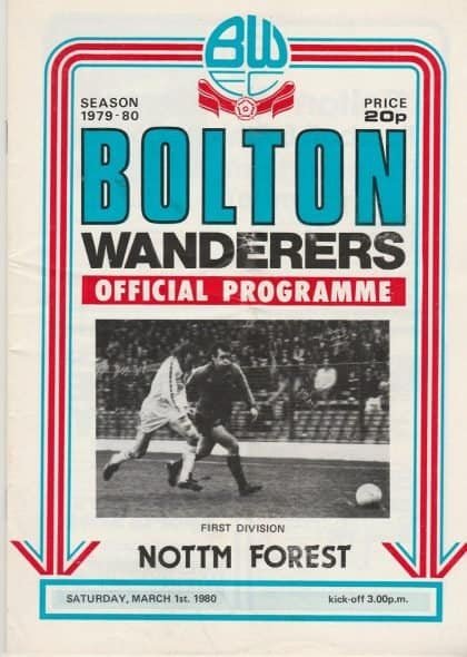 Bolton Wanderers v Nottingham Forest 01-Mar-1980