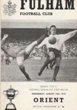 Fulham v Leyton Orient  19-Aug-1970