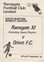 Ramsgate XI v Leyton Orient  08-May-1974