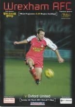 Wrexham v Oxford United 06-Mar-2001