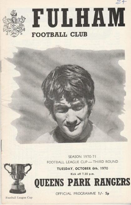 Fulham v Queens Park Rangers   06-Oct-1970