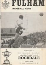 Fulham v Rochdale   07-Apr-1971