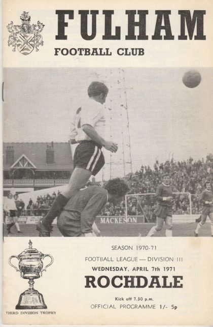 Fulham v Rochdale   07-Apr-1971