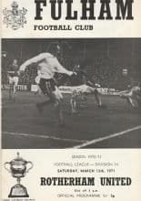 Fulham v Rotherham United 13-Mar-1971