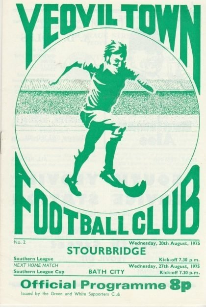 Yeovil Town v Stourbridge  20-Aug-1975