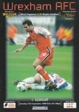 Wrexham v Walsall 23-Sep-2000