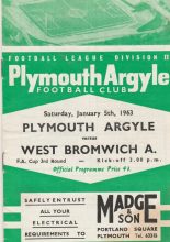 Plymouth Argyle v West Bromwich Albion  05-Jan-1963