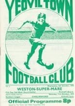 Yeovil Town v Weston-Super-Mare   08-Oct-1975