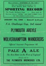 Plymouth Argyle v Wolverhampton Wanderers  07-Jan-1950