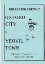 Oxford City v Yeovil Town 05-Aug-1997