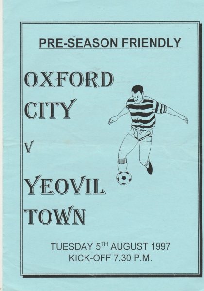 Oxford City v Yeovil Town 05-Aug-1997