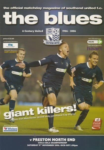Southend United v Preston North End   11-Nov-2006