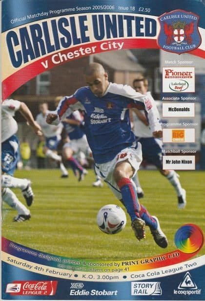 Carlisle United v Chester City   04-Feb-2006