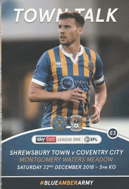 Shrewsbury Town v Coventry City 22-Dec-2018