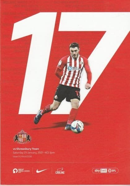 Sunderland v Shrewsbury Town  23-Jan-2021