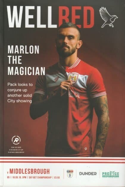 Bristol City v Middlesbrough  18-Aug-2018