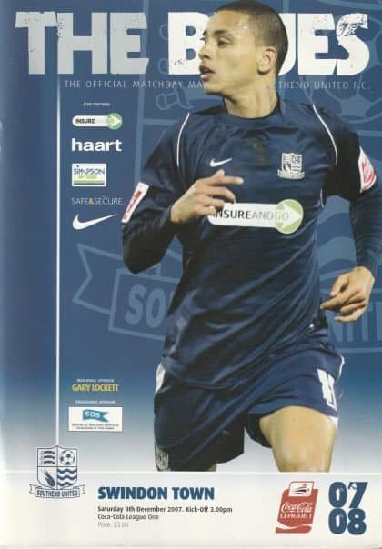 Southend United v Swindon Town   08-Dec-2007
