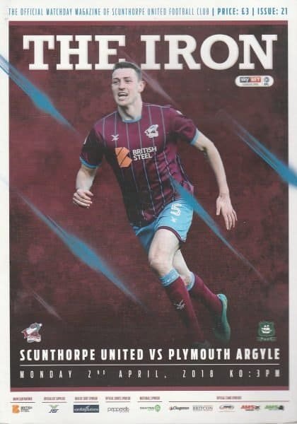 Scunthorpe United v Plymouth Argyle  02-Apr-2018