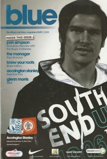 Southend United v Accrington Stanley  13-Nov-2010