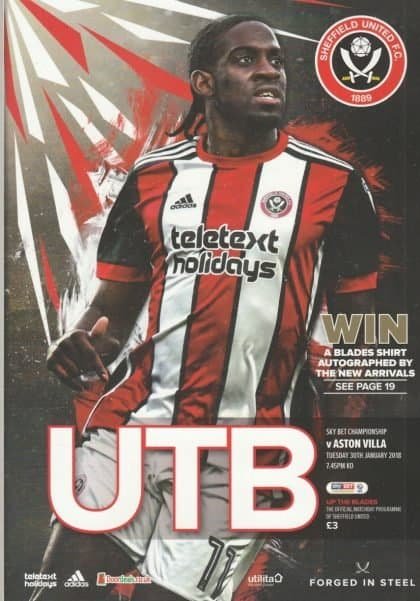 Sheffield United v Aston Villa 30-Jan-2018