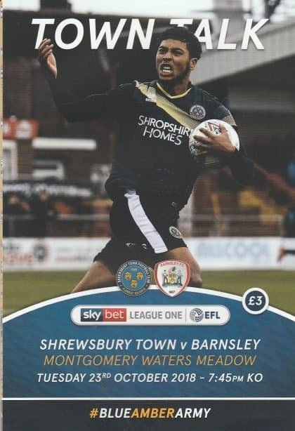 Shrewsbury Town v Barnsley  23-Oct-2018