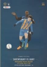 Shrewsbury Town v Bury 21-Apr-2018