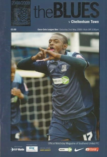 Southend United v Cheltenham Town  02-May-2009