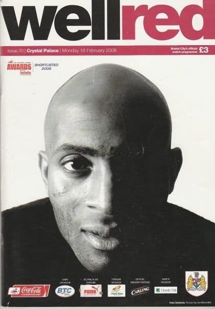 Bristol City v Crystal Palace  18-Feb-2008