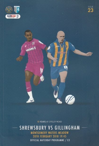 Shrewsbury Town v Gillingham  20-Feb-2018