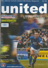 Carlisle United v Kidderminster Harriers  10-Apr-2004