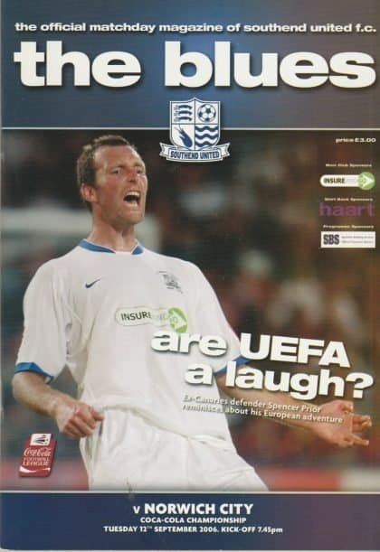 Southend United v Norwich City 12-Sep-2006