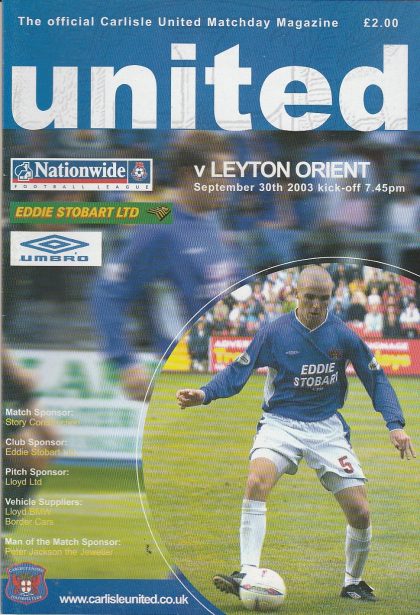 Carlisle United v Leyton Orient  30-Sep-2003