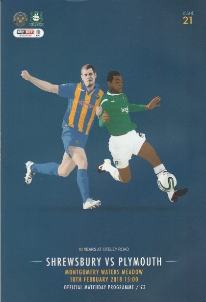 Shrewsbury Town v Plymouth Argyle 10-Feb-2018