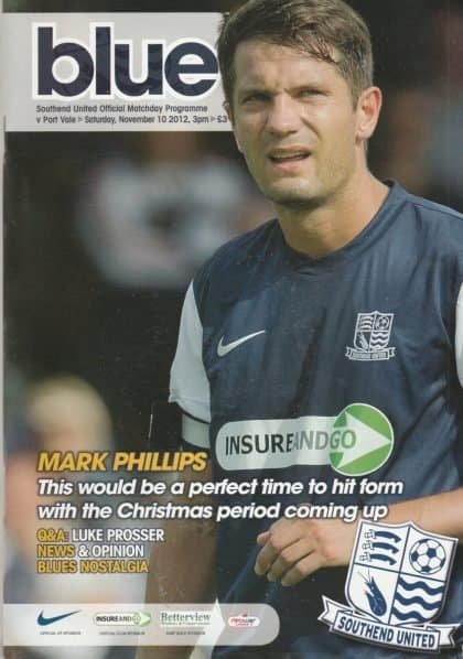 Southend United v Port Vale  10-Nov-2012