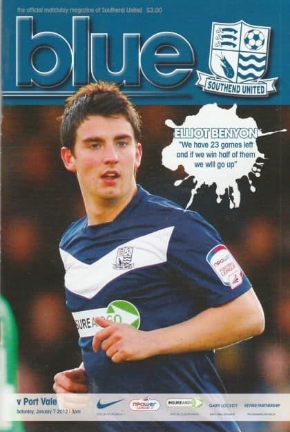 Southend United v Port Vale  07-Jan-2012