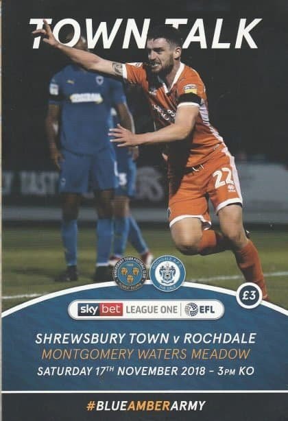 Shrewsbury Town v Rochdale   17-Nov-2018