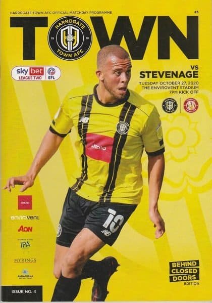 Harrogate Town v Stevenage  27-Oct-2020